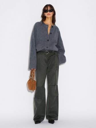 Holzweiler Wool Wide Cardigan - Blue - Women's - S