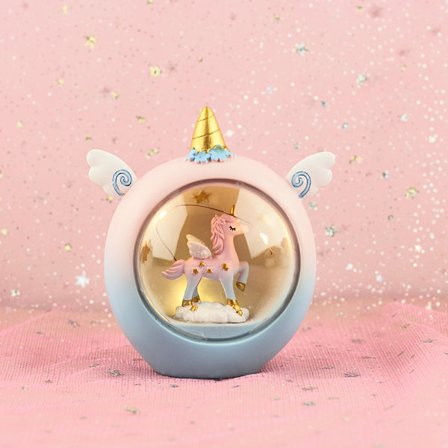 Sängbord kreativ liten bordslampa flickaktig hjärtformad rumsdekoration enhörningsstjärnlampa present till studenter