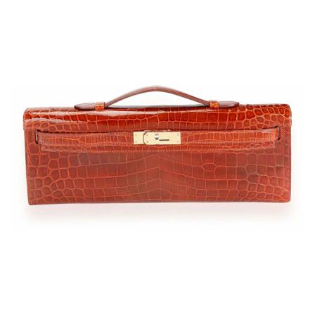 Hermès Vintage Clutches Orange, Dame Vintage Tasker, Størrelse: ONE Size