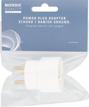 Nordic Quality Plug hybrid 13A - White (Danish)