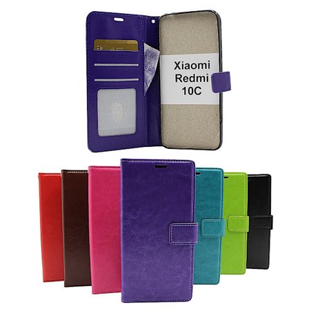 Crazy Horse Wallet Xiaomi Redmi 10C