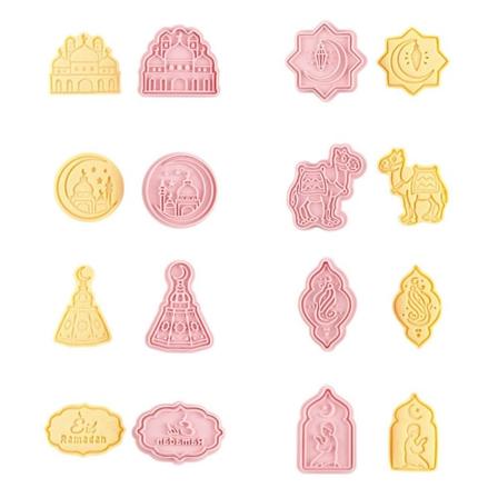8 stk/sæt Eid Mubarak Kikseform Småkageudstikker