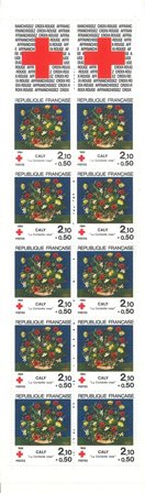 Frankrig 1984 - Røde Kors frimærkehæfte YT 2033 - Postfrisk