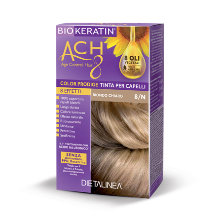 Biokeratin Ach8 Tinta Per Capelli Biondo Chiaro 8/N