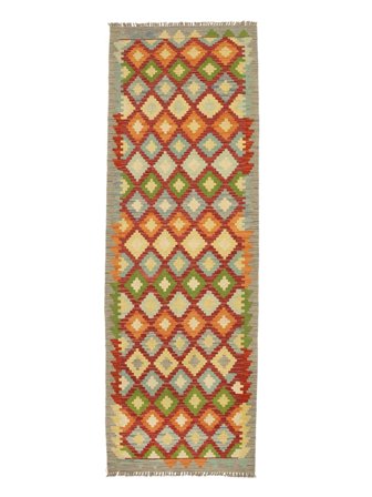 83X248 Alfombra Oriental Kilim Afghan Old Style De Pasillo Marrón/Amarillo Oscuro (Lana, Afganistán)