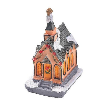 Jouluinen valotalo - Hartsi Jouluinen Lumikylämaisema LED-koristeet