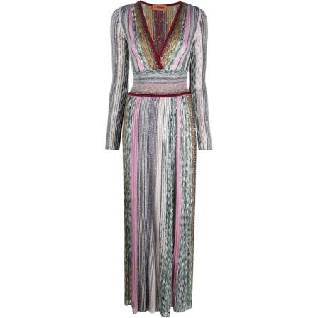 Missoni Dress , Grijs , Dames , Maat: L Maxi jurken