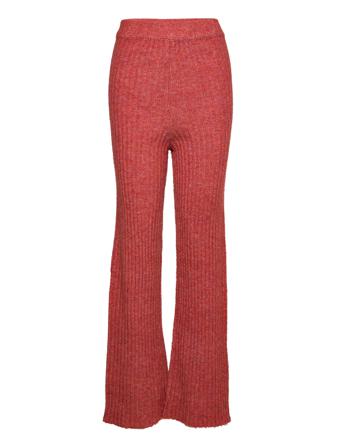 Mlnewdana Knit Pant Hw A. Vide Bukser Rosa Mamalicious