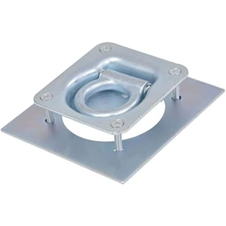 Surringsøye med motplater og skruer, tilhengertilbehør, øyeskruer for bil, tilhenger, bunnplate 102*95mm