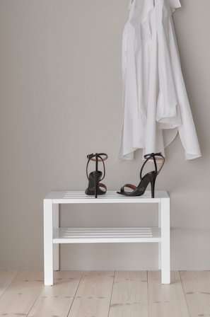 &Home - Skostativ Plain - Hvit - Skohyller - Fra Homeroom