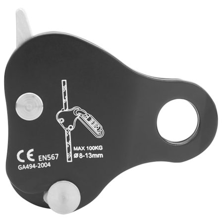 CAMNAL Udendørs Klatretov Grab Stop Descender Selvbrydende Klemme Enhed Sort