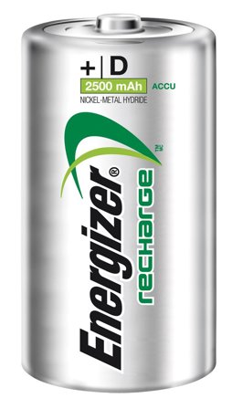 ENERGIZER Accu Recharge Power Plus - Batteri 2 x D - NiMH - (ladbare) - 2500 mAh