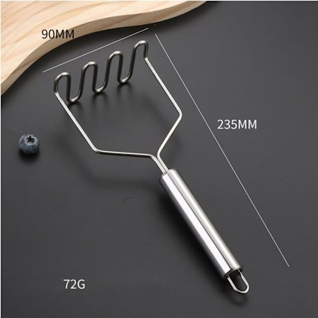 En lineær kartoffelmoser, rustfrit stål heavy-duty metal kartoffel