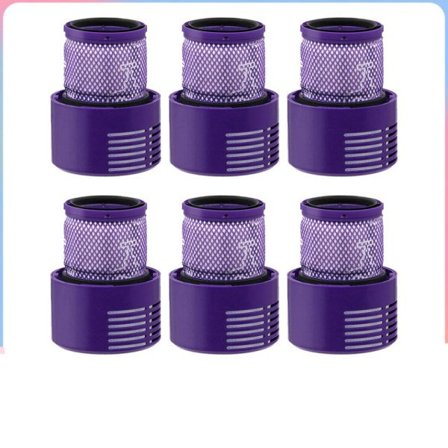 6 Styks Til Dyson V10 SV12 Cyclone Absolut Dyr Total Ren Vaskbar Hepa