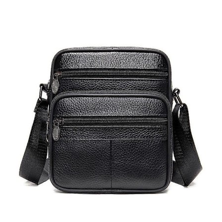 Læder Crossbody Taske Herre Messenger Skuldertaske til Rejser [DB]