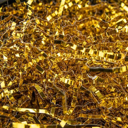 Metallisk, fargerik, plissért papir silke gaveeske raffia bryllupsgodteri eske gaveeskeemballasje fyllpapir strimler (5 stk)