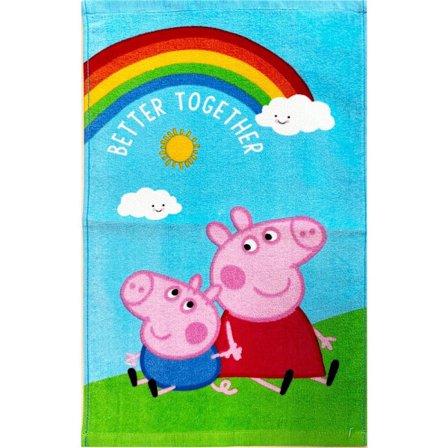Peppa Pig handduk, ansiktsduk, 30x50 cm