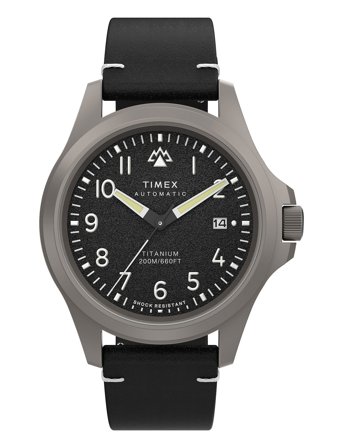 Expedition North Automatic, 41Mm Titanium Case, Black Dial, Black Eco-Friendly Strap Black Timex