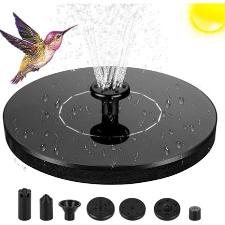 Solcellsfontän Sunbird Badfontän Flytande Fontän