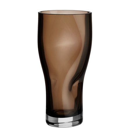 Orrefors Squeeze-vase 23 cm, røykbrun' - 'Smokey brown