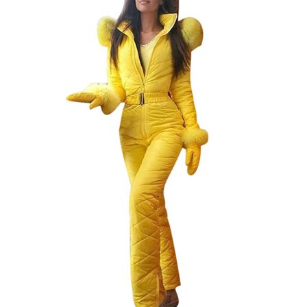 Dam Vinter Varm snödräkt Utomhussport Byxor Skiddräkt Vattentät Jumpsuit