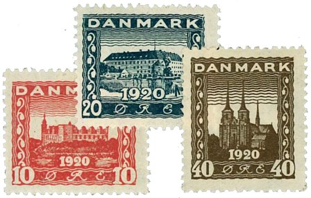 Danmark 1920 - AFA 112-114 - Postfrisk