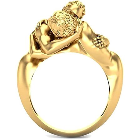 Trendig kärlekspar ring med kyssande damer, moderiktiga ringar för kvinnor, smycken, Alla hjärtans dag, födelsedagspresenter 9