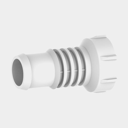 Rechte slangtule Attwood, 19 mm (3/4′′) slang / 25 mm (1′′) slang, voor lenspompen Tsnuami MK2 T500 & T800