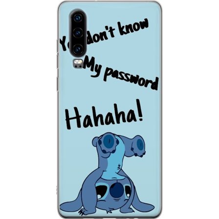 Kompatibelt Mobilskal till Huawei Huawei P30 Stitch Text