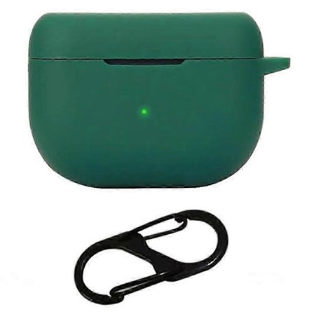 För Jabra Elite 8 Active Gen 2 Fodral med Anti Lost Spänne Bluetooth Hörlurar Skyddande Skal (Svartgrönaktig)