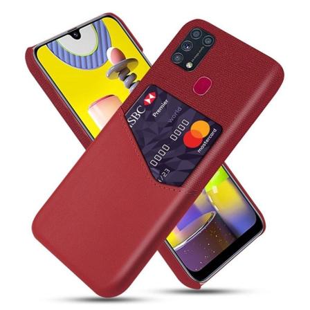 Bofink Samsung Galaxy M31 Card kuoret - Punainen Purple