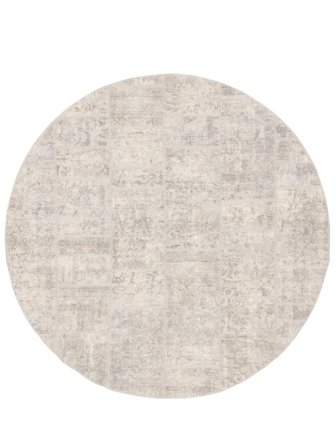 Grid Patchwork Rug Ø 200 Wool