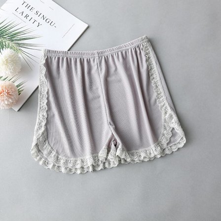 Kvinder Forår Sommer Samme farve Side Blonde Sikkerhedsshorts Bukser Sw