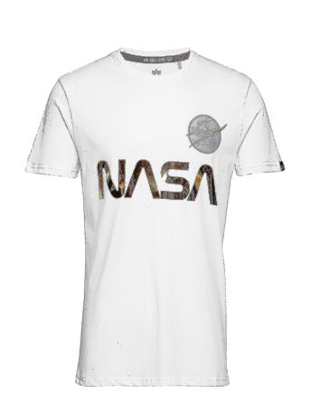 Nasa Reflective T T-shirts Short-sleeved Hvit Alpha Industries