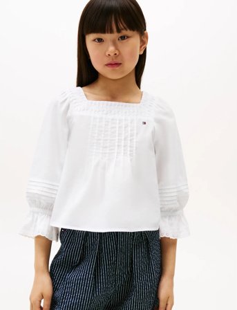 Tommy Hilfiger Broderie Anglaise Blouse - White - 46