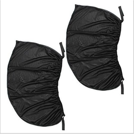 2 st Främre och Bakre Solskydd för Bilfönster Andningsbart UV-skydd Gardiner för De Flesta Bilar