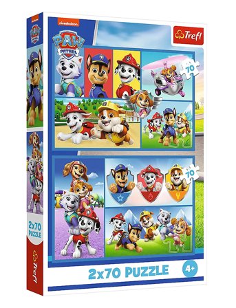 Trefl Pappussel Trefl 2X70 Bitar Paw Patrol - Multi/patterned - ONE SIZE