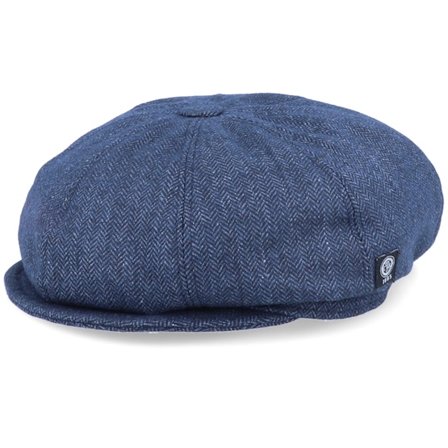 CTH Ericson - Kids Theodor Jr. Herringbone Blue Flat Cap Flatcap Blue Cap - @ Hatstore
