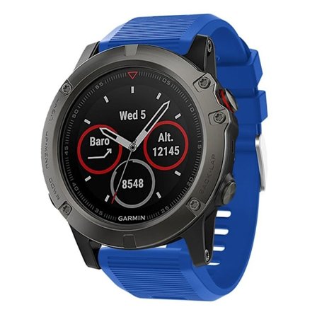 Garmin Fenix 5X Plus klockarmband av silikon - Ljusblå