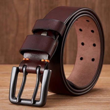 4.3cm Thick Real Cowskin Genuine Leather Belt For Men Luxury Designer Male Belt Double Pin Buckle Cowboy Jeans Strap Homme
