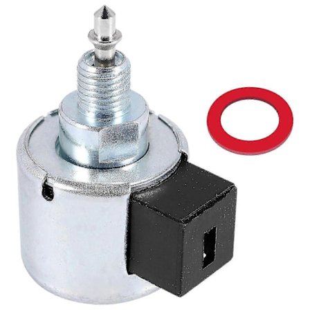 Briggs & Stratton 846639 Ruohonleikkurin Polttoaineen Sulku Solenoidiventtiili Hopea Metalli Puutarhamoottoreille