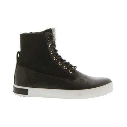 Blackstone Ql46 Black - High Sneaker - FUR , Zwart , Dames , Maat: 38 EU