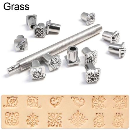 Läderstämpel Lädertryck GRÄS GRÄS Grass