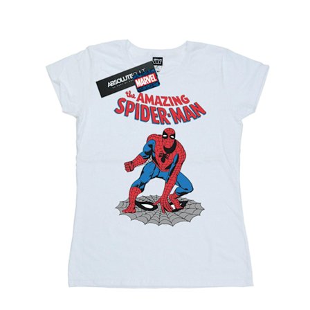Marvel Womens/Ladies The Amazing Spider-Man Bomull T-shirt S Vit