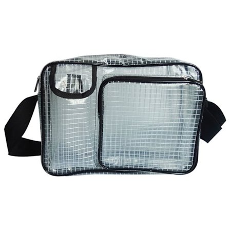 Antistatisk klar PVC-väska Cleanroom Engineer Tool Bag Crossbody Messenger för Put-datorverktyg