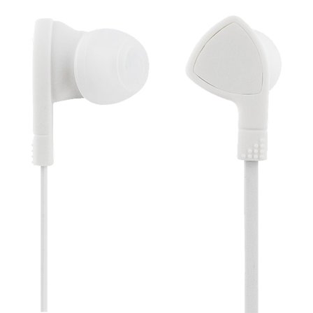 E110 In-ear earbuds, 1-button remote, 3.5mm, mic, white