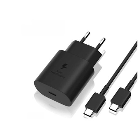 25 W SAMSUNG Snabbladdare USB-C med kabel svart