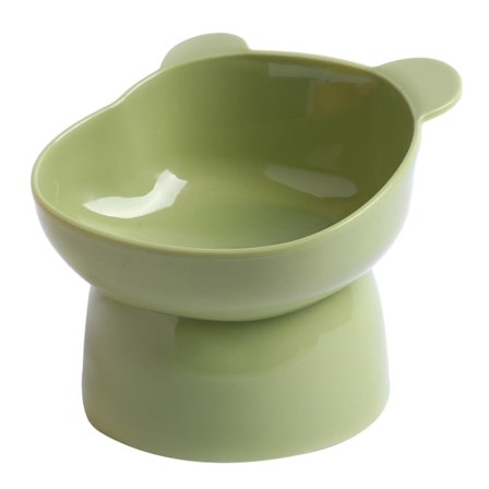 Ergonomisk kattskål med lutande skål mun Spillsäkra sällskapsskålar mot kräkningar för katthundsmatning