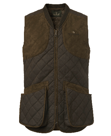 Chevalier Vintage Original Shooting Vest Men Leather Brown