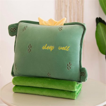 Matkapeitto ja tyynysetti, 3-in-1 söpö plushihedelmä täytetty tyyny